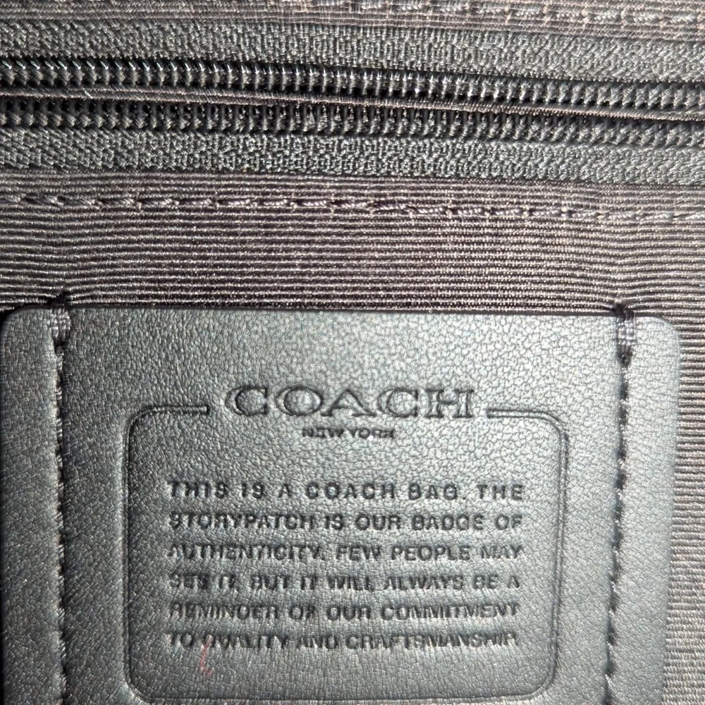 Coach Signature Jacquard Satchel - Picture 3 of 3